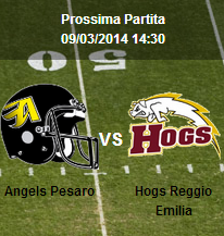 Angels Pesaro   vs  Hogs Reggio Emilia esordio casalingo